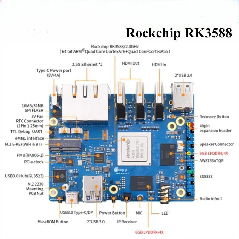 16G R-AM Single-Board-Computer – Orange Pi 5 Plus 16Gb Bewertung und Preis